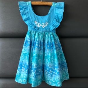 💙👗Size 3T 💙🐟Aqua & Blue Sundress with ruffles